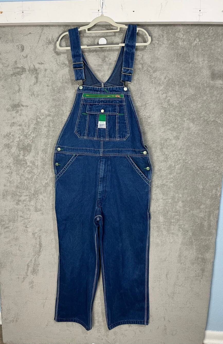 Liberty Denim Bib Overalls 36x27 Farmer Carpenter Workwear Utility